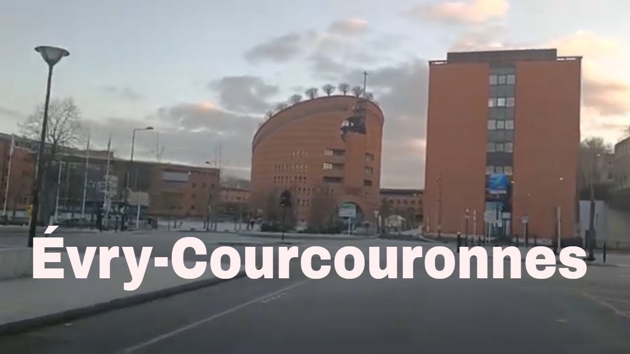 Évry-Courcouronnes.4K- Driving- French region