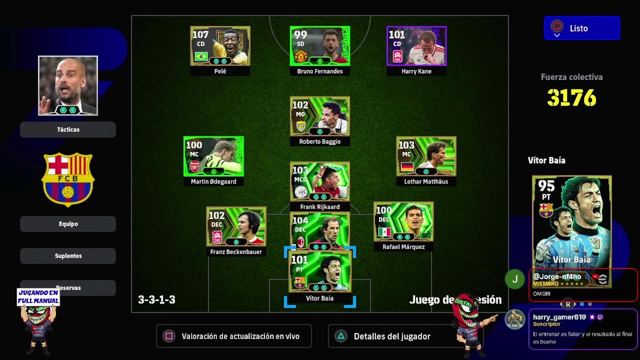 ilustramaniaco esta en vivo jugando efootball en Full Manual