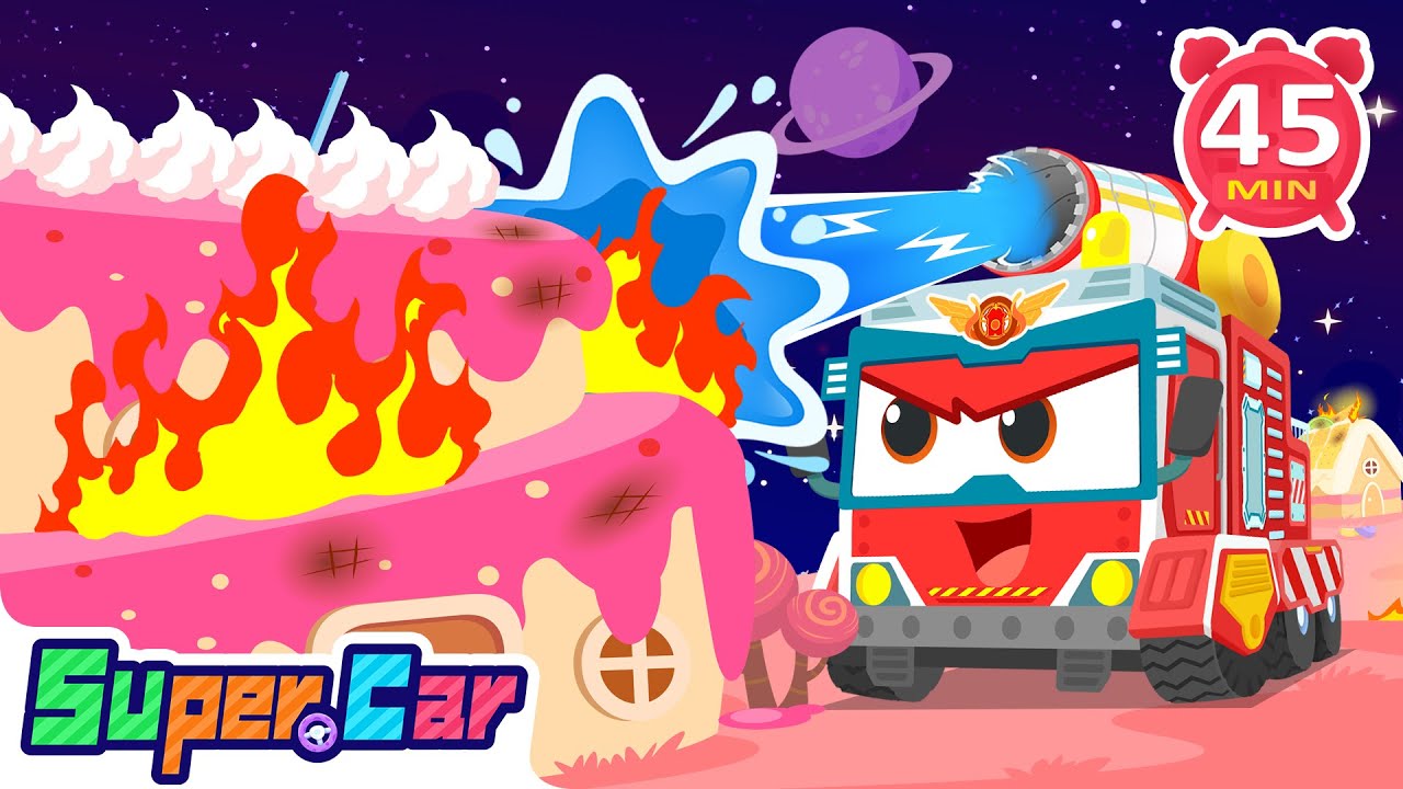 Fire Engine to the Forest Rescue! 🚒🌲 | Super Car Cartoons & Kids Songs🎶| Fun Kids Cartoons