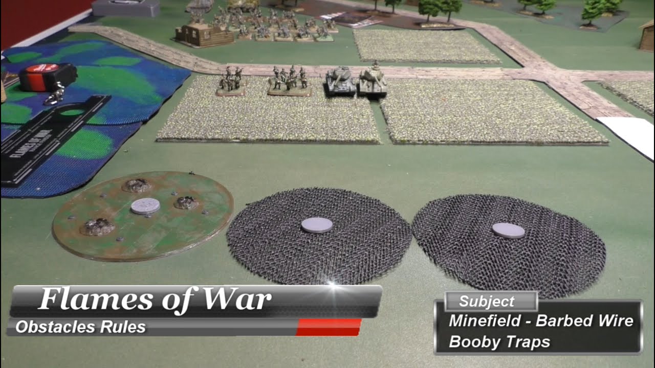 FOW - Obstacles Rules - Minefield, Barbed Wire and Booby Traps