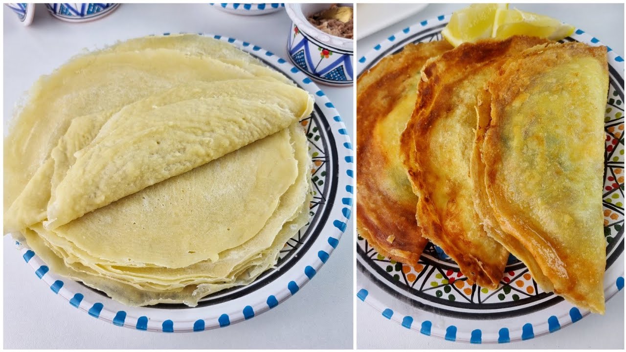 Recette feuille de brick طريقة تحضير أوراق الملسوقة