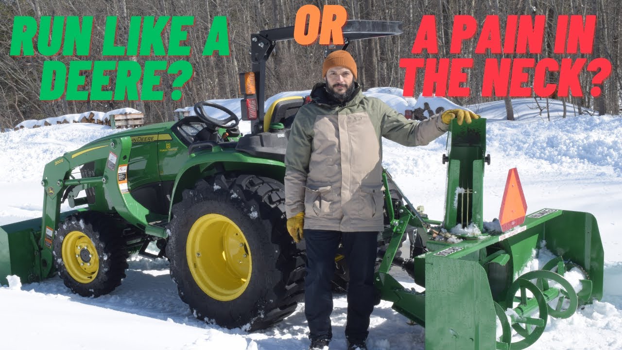 Снегоочиститель John Deere, навесной на трактор… Стоит ли своих денег или просто хлопотно???