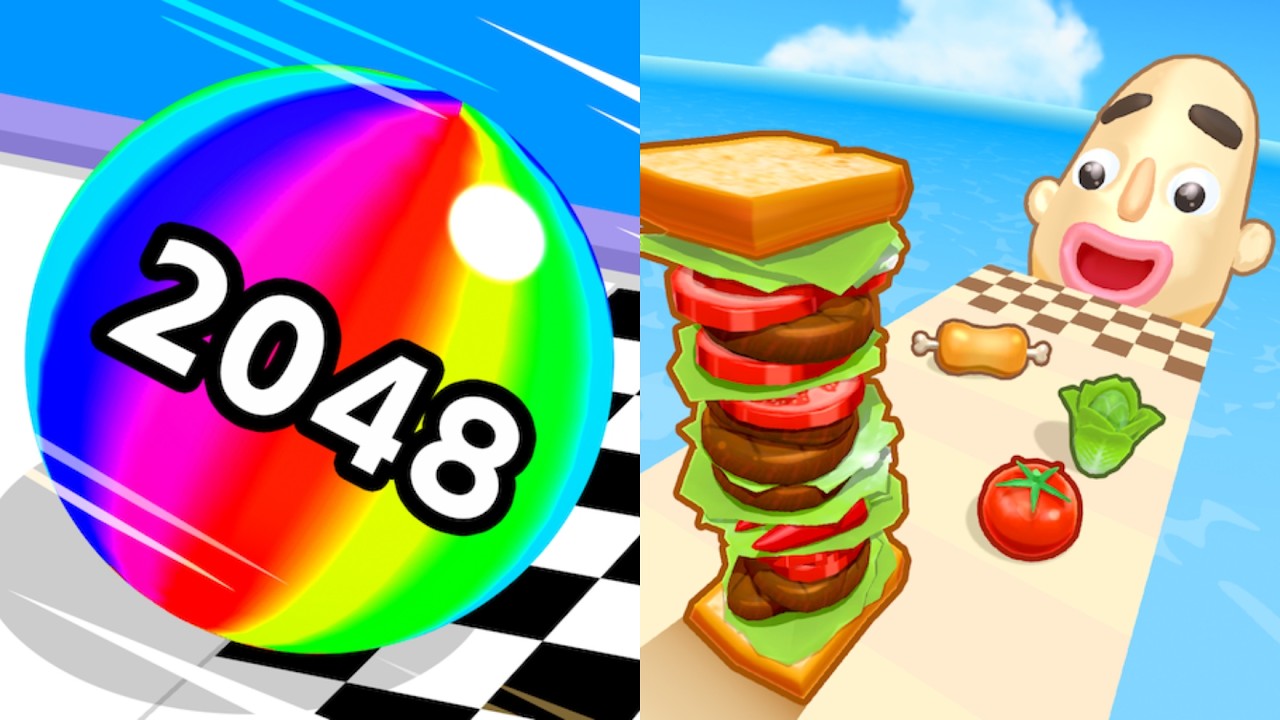 Sandwich Runner Vs Ball Run 2048 | Walkthrough Max Gameplay | New Update