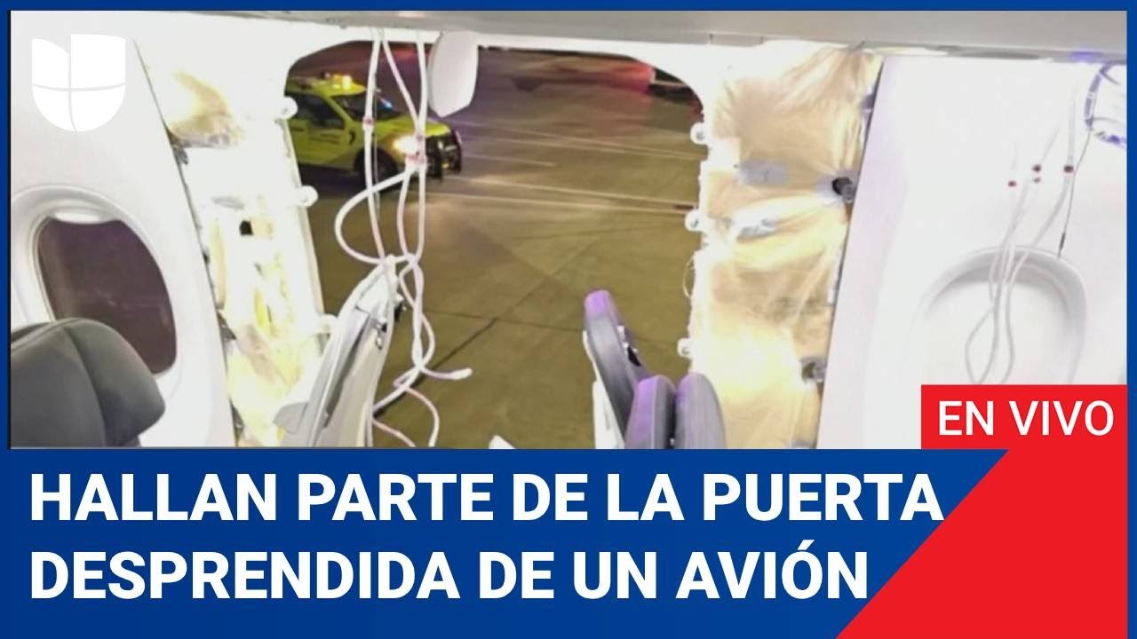 Edición Digital: Encuentran parte de la puerta de un avión que se desprendió en pleno vuelo