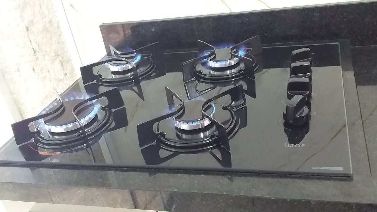 Cooktop  Atlas 4 bocas ,grades em aço esmaltado e reforçado, queimadores potentes(resenha )