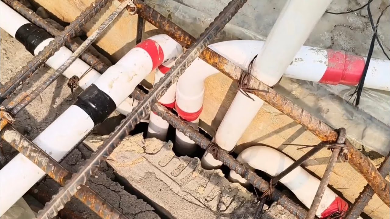 Chhat main pipe fitting kaise karen#mcb #electrical #about 