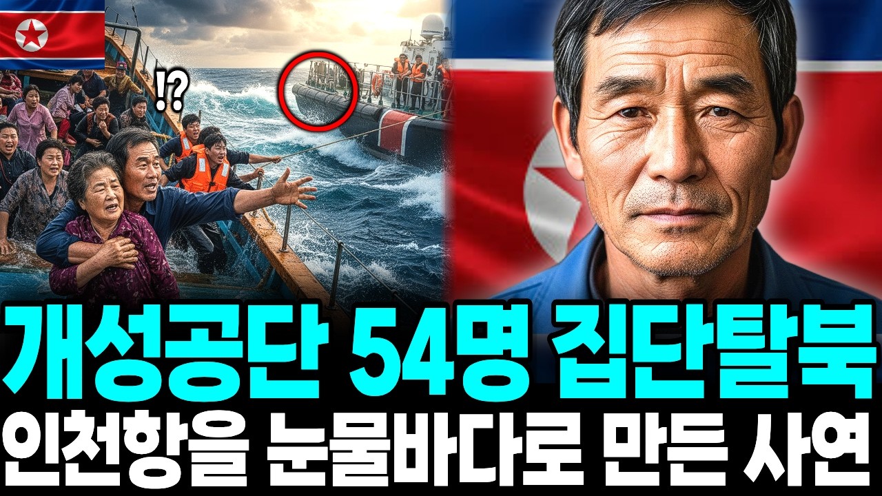 개성공단 관리직 포함 총54명 대규모 집단탈북 , 인천항을 눈물바다로 만든 사연ㅣ탈북감동사연