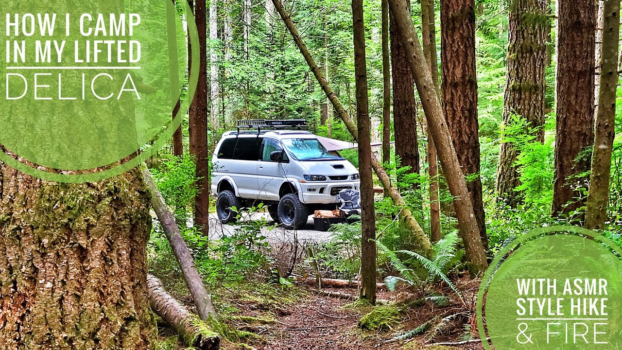 How I Camp In My Lifted Mitsubishi Delica!
