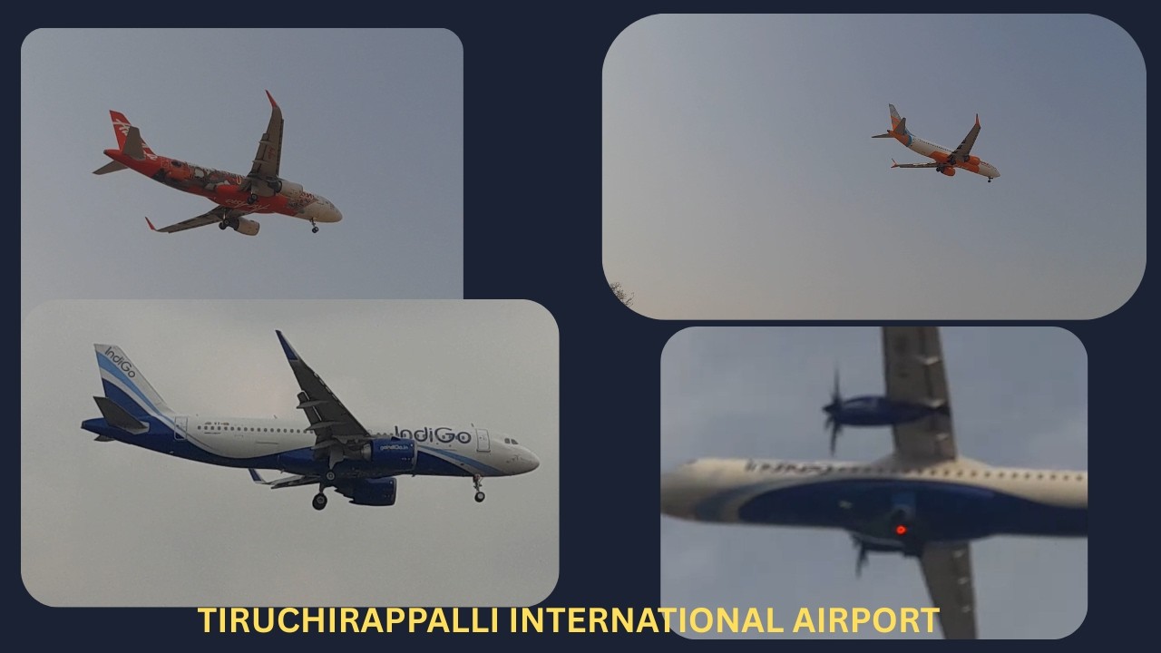 Plane spotting at Trichy airport. 2 tier city airports well connected to international. #aviation