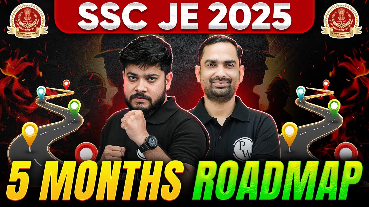 SSC JE 2025 Exam Date Out ! | 5 Months ROADMAP To Crack SSC JE 2025 Exam!