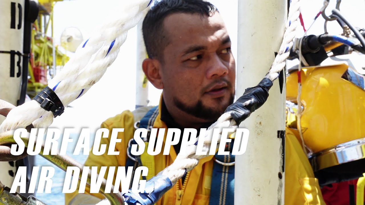Surface Supplied Air Diving - Commercial Diver Offshore Malaysia