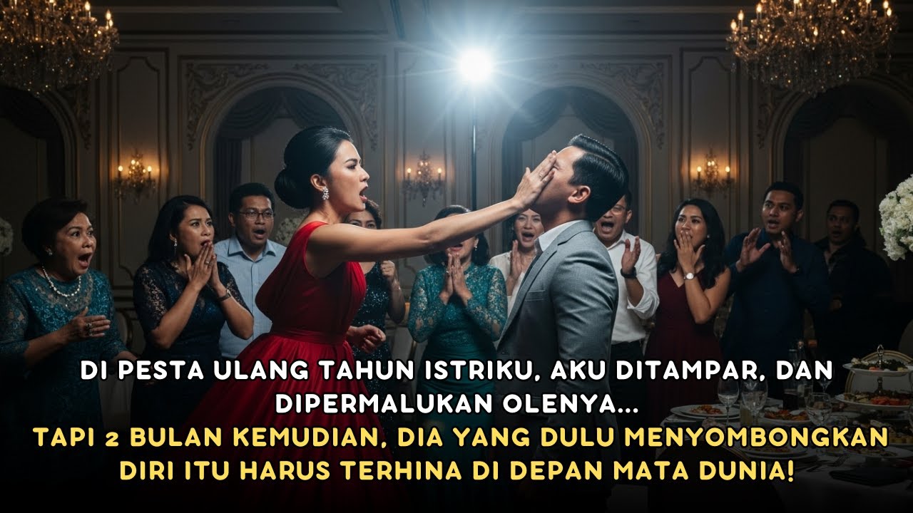 DITAMPAR ISTRI DI DEPAN SEMUA ORANG DI HARI ULANG TAHUNNYA – KU BUAT DIA KEHILANGAN SEGELANYA!