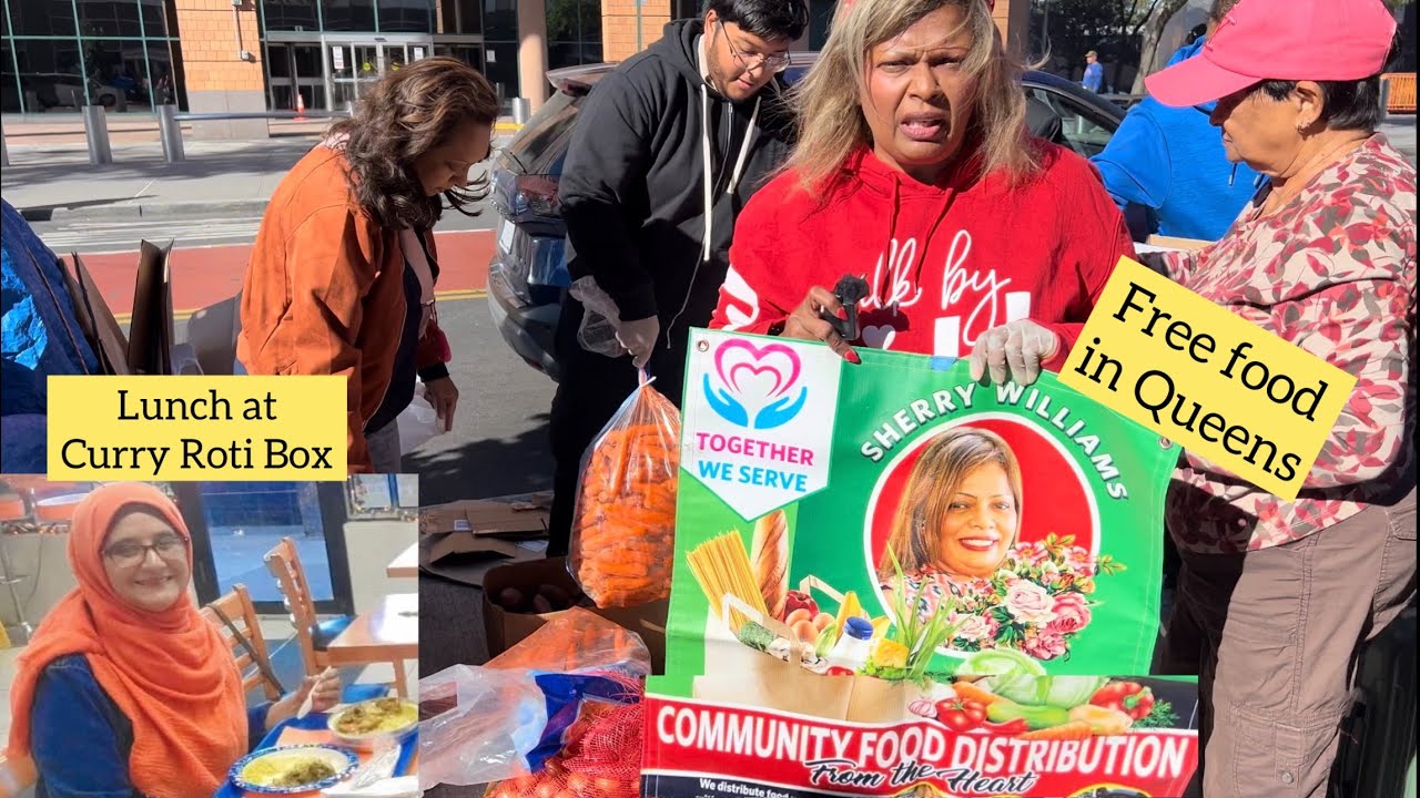 Guyanese-owned street pantry provides free food in Queens, NY