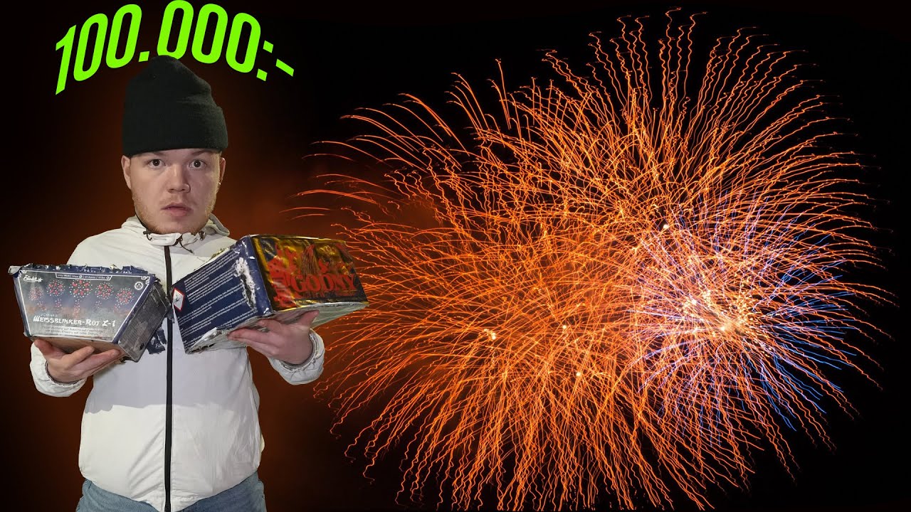 TESTAR FYRVERKERIER FÖR ÖVER 100 000 KRONOR!