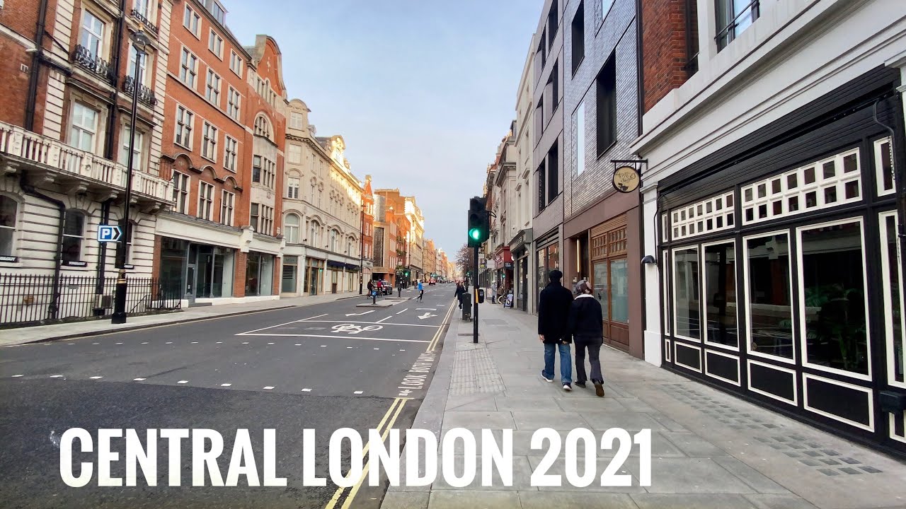 London’s Walking | Central London | During First Strictest National Lockdown 2021, 4k Walk