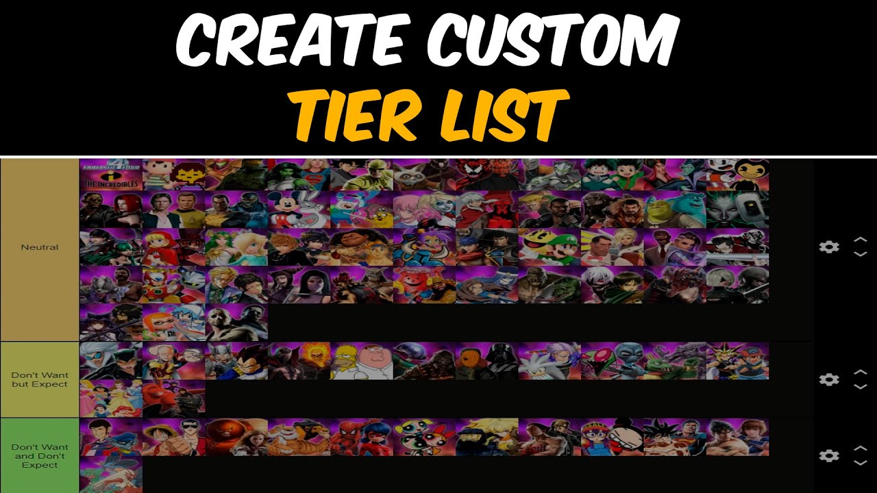 How to Make a Tier List | Create Custom Tier List 2025