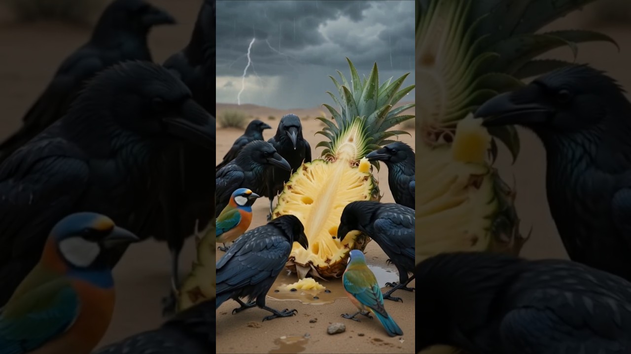 🍍🐦 Giant Pineapple Falls from a KPK Pakistani Truck | Birds Feast & Plant Grows 🌱 | ASMR #timelapse