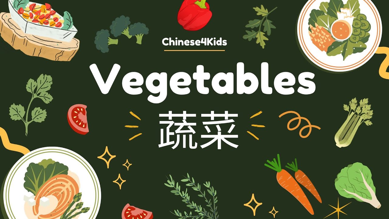 Learn 35 Common Vegetables in Chinese🥦学蔬菜的中文词汇 | Easy for Kids & Beginners with Chinese4Kids