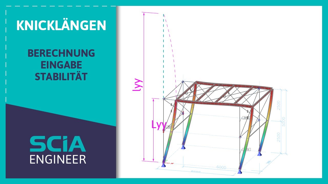 Grundeinschulung für die Knicklängen in SCIA Engineer 19.1