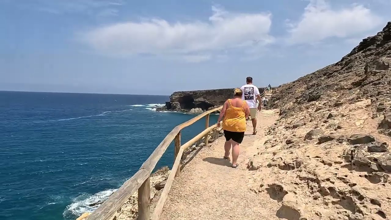 Grotte di Ajuy  Fuerteventura Fahrt über  La Pared -  Costa Calma  - nach Morro Jable  - Jandia  UHD