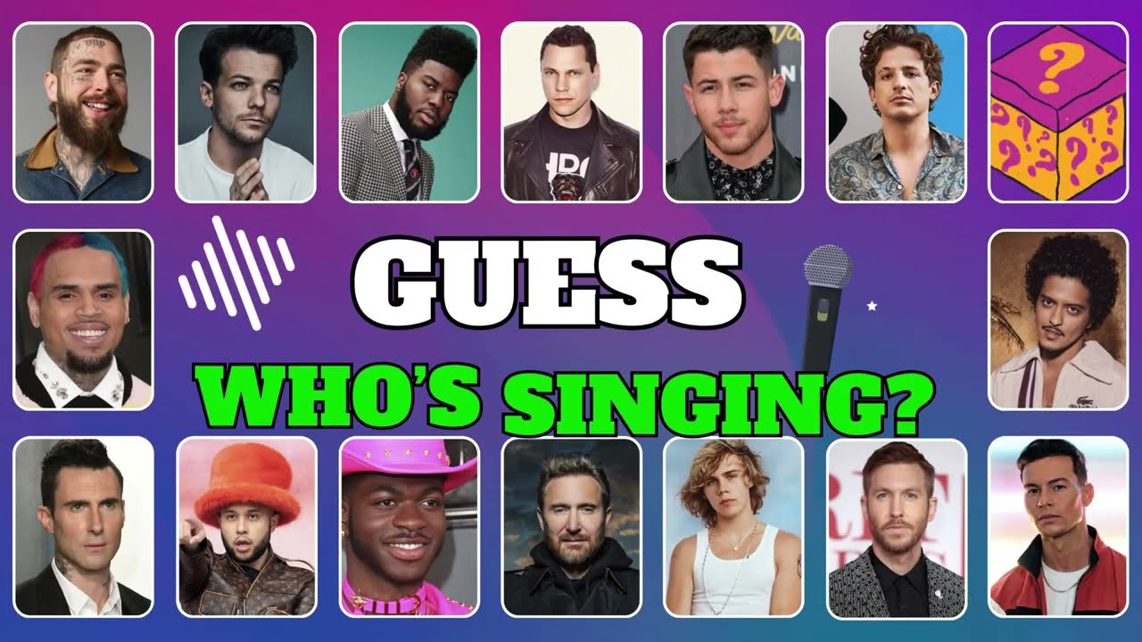 Guess the Male Singer Challenge: Can You Name That Voice? 🎤