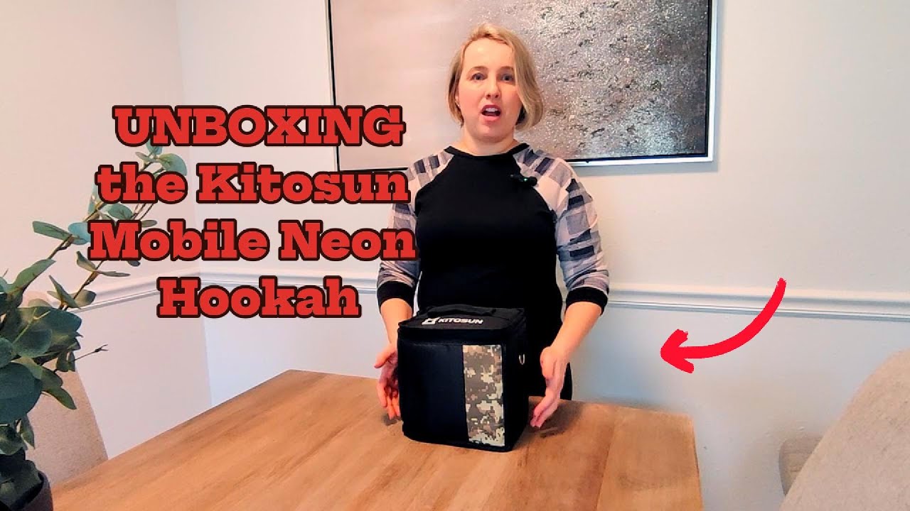 Whats in the box of this mobile travel NEON hookah for Ketosun?