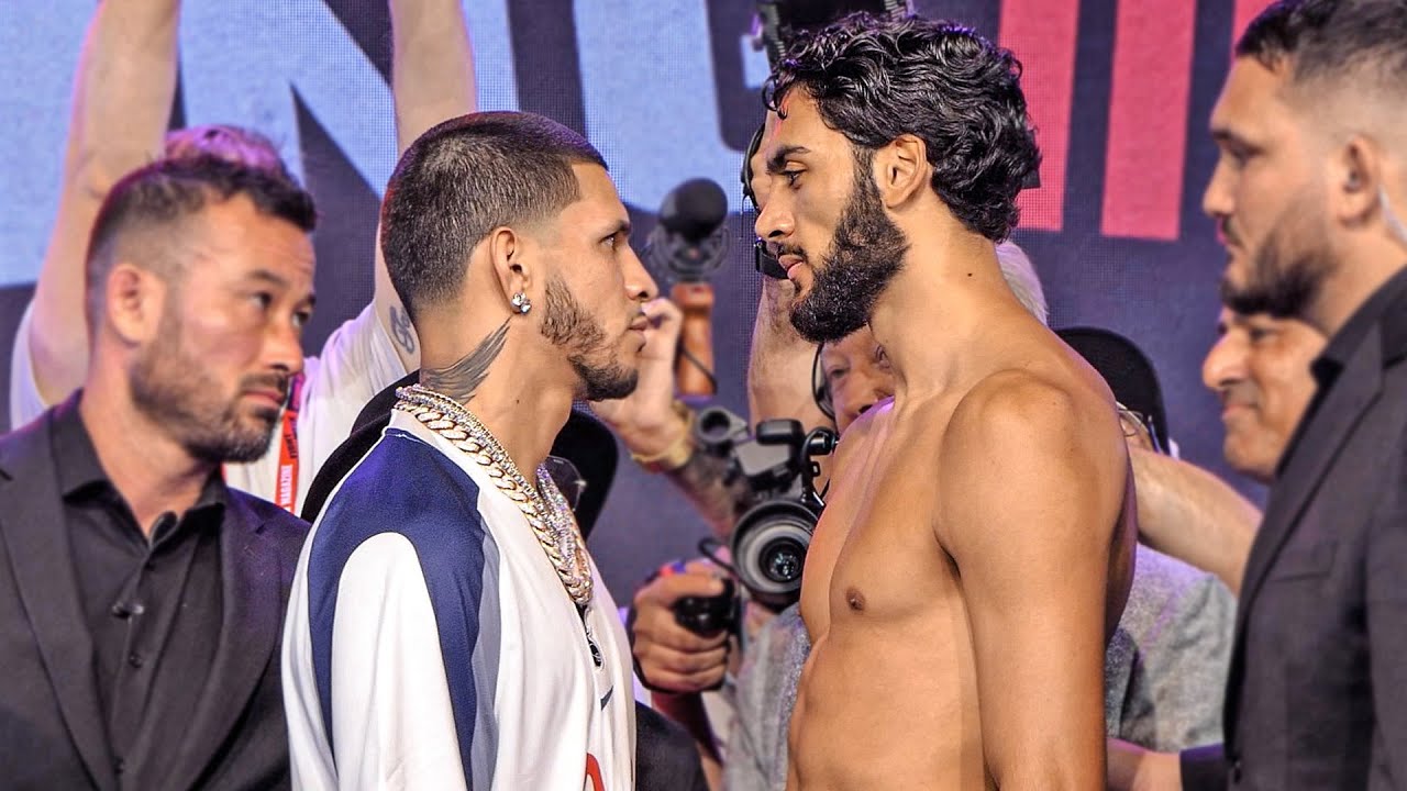 TRASH TALK!!  Edgar Berlanga vs. Hamzah Sheeraz • WEIGH IN & FINAL FACE OFF | DAZN Boxing