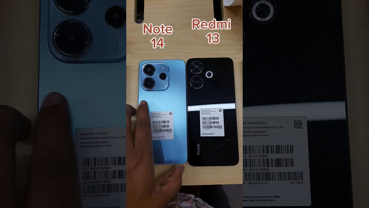Xiaomi Redmi Note 14 Vs Xiaomi Redmi 13 Reboot Up Test