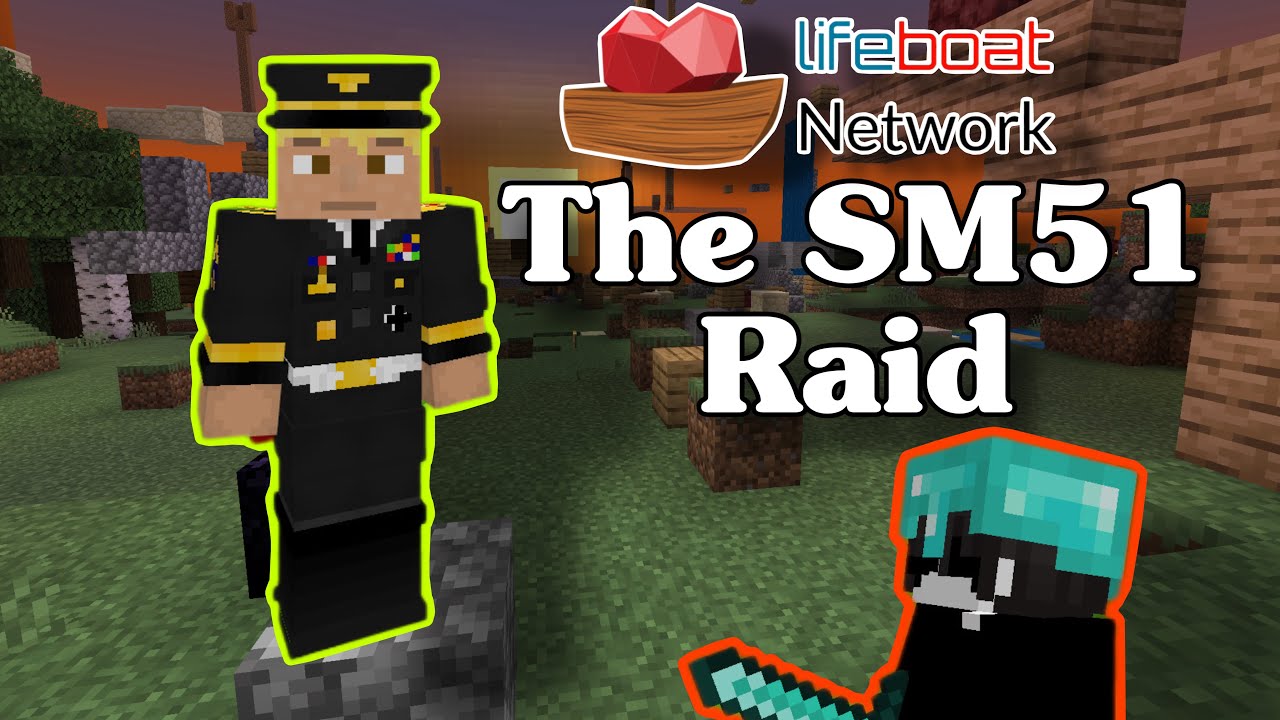 OP Raids SM51 | Minecraft Lifeboat Survival (SM51) MCPE/BE
