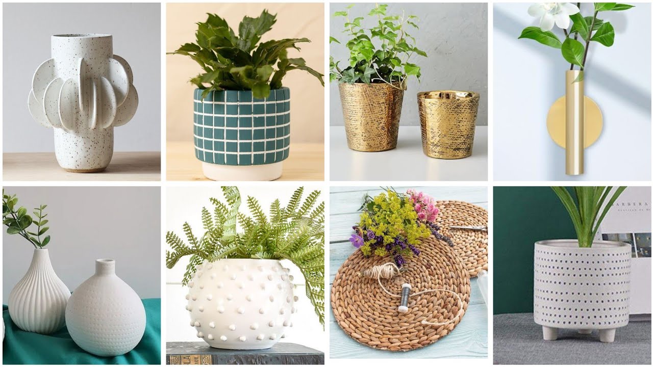 أفكار 💡 اصنعي اجمل الديكورات لبيتك مزهريات راقية بأقل تكلفة اصنعيها بنفسك #diy #craft #ideas #deco