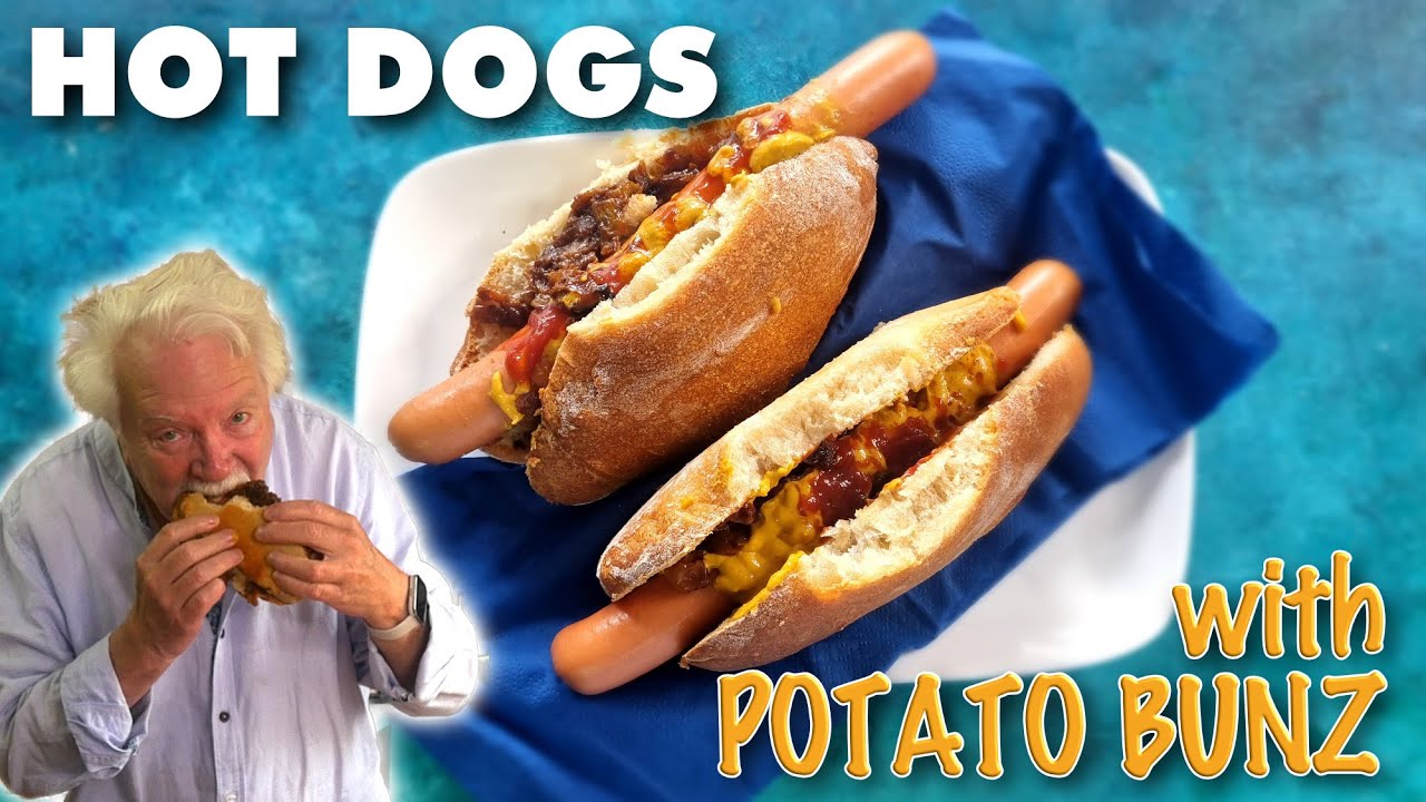 Hot Dogs with Homemade Potato Buns