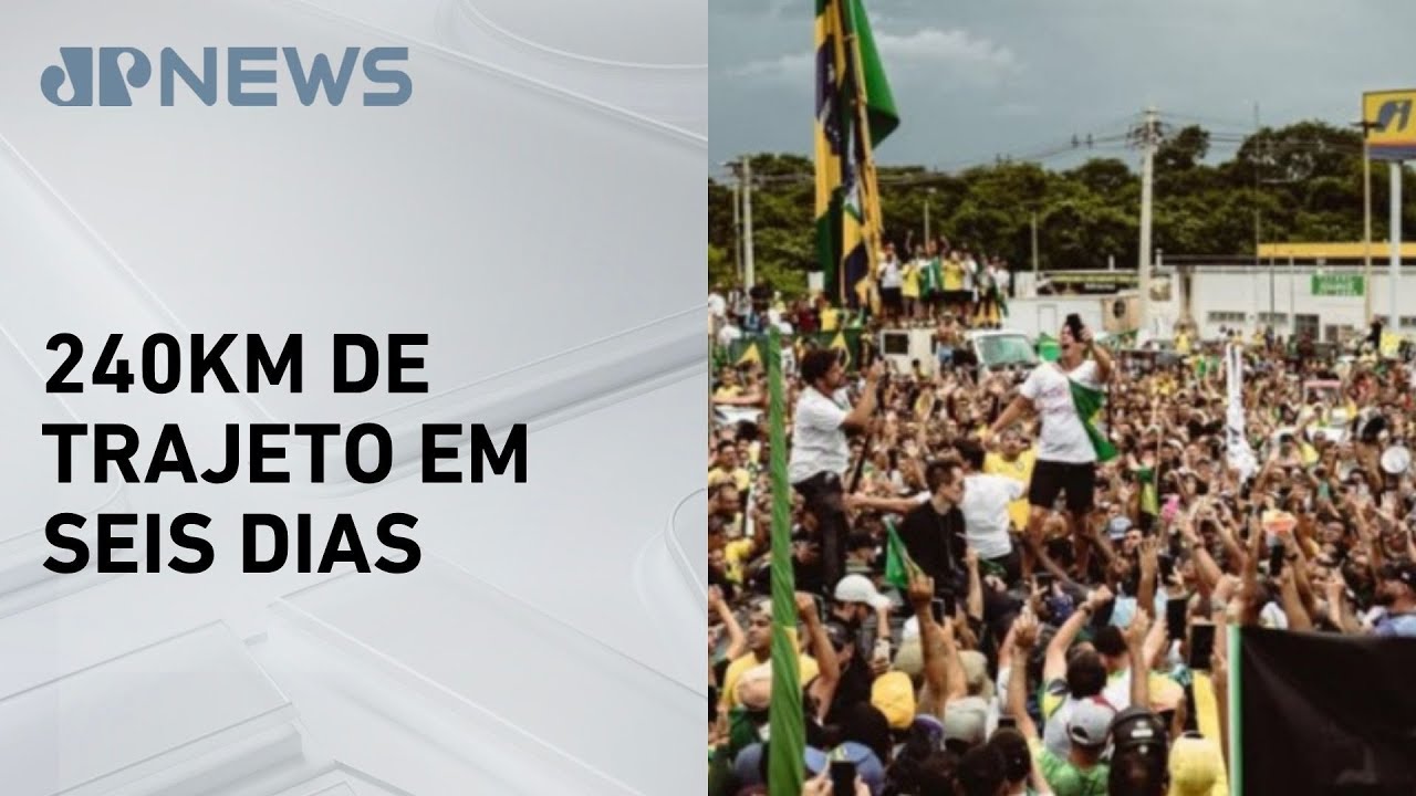 Caminhada da Liberdade: Nikolas e apoiadores de Bolsonaro chegam a Brasília e preparam ato