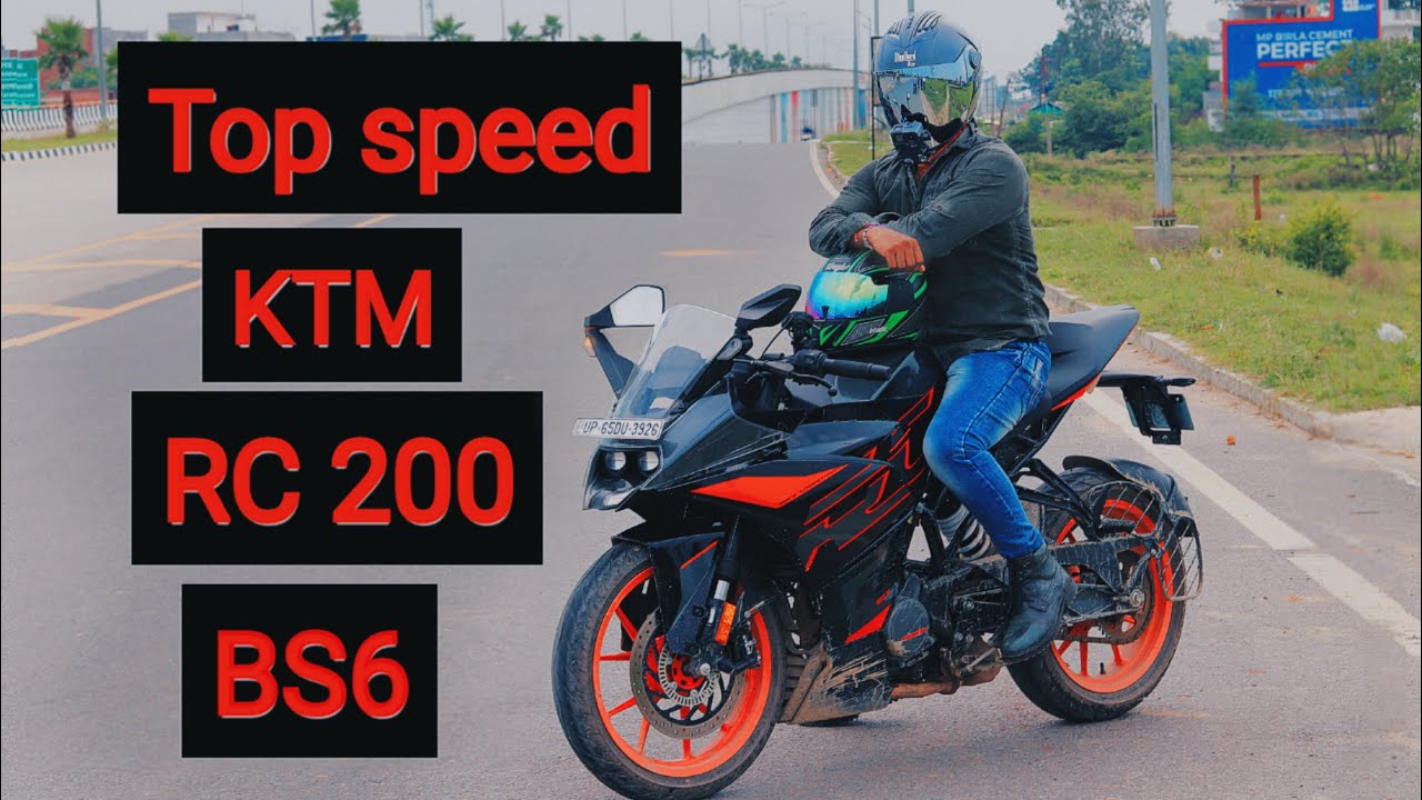 KTM RC 200 BS6 top speed || 2020 ||