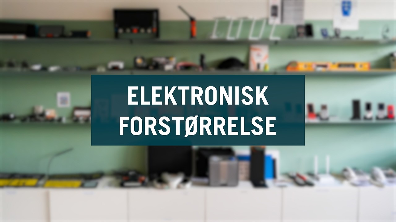 Elektronisk forstørrelse - IBOS' Hjælpemiddeludstilling