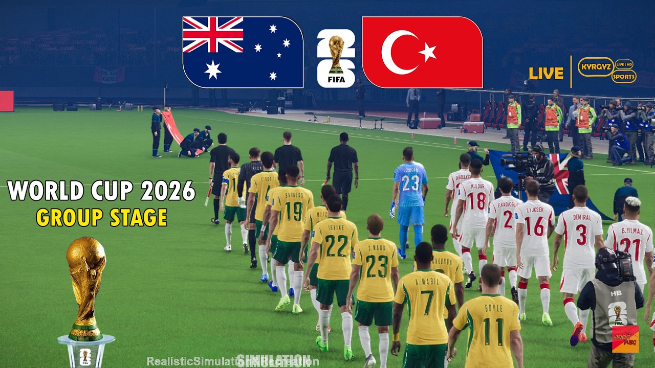 AUSTRALIA vs TURKEY | FIFA World Cup 2026 Group D | Full Match Simulation & Prediction PES 2021
