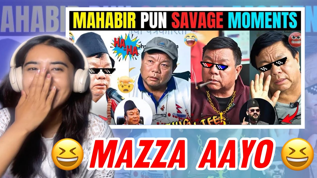 Hasera Sutnu Hola | Parbat Basnet - Mahabir Pun Thug Life Moments | Savage | Reaction #28