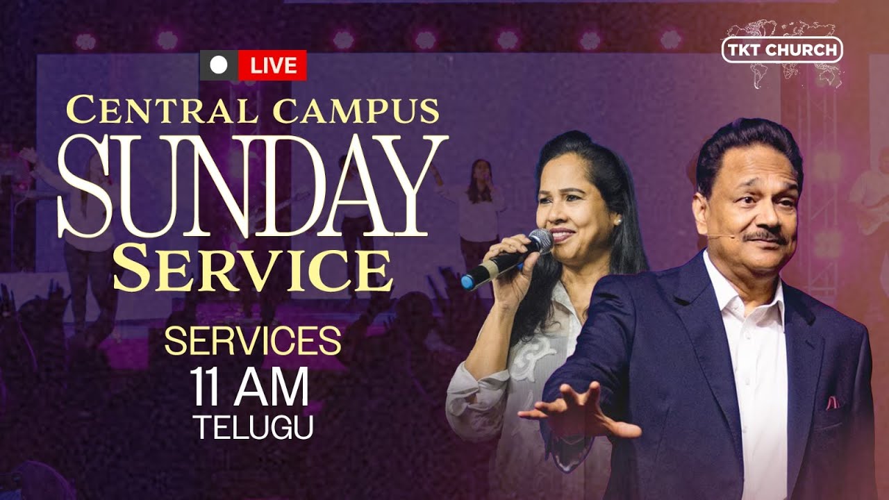 Telugu Service Live with Bishop Samuel & Pastor Merlyn Patta | TKT CHURCH 11 AM