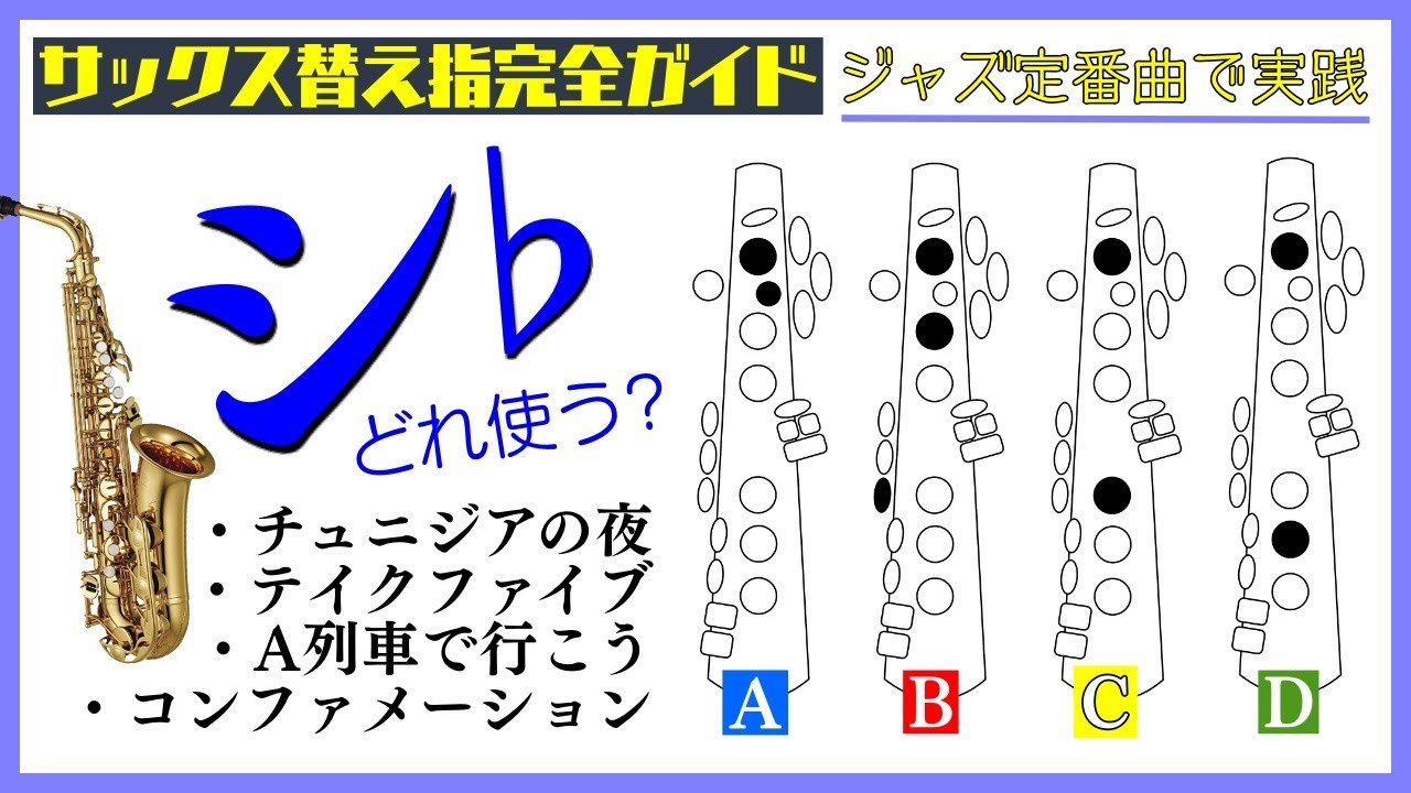 サックス替え指完全ガイド【無料版】