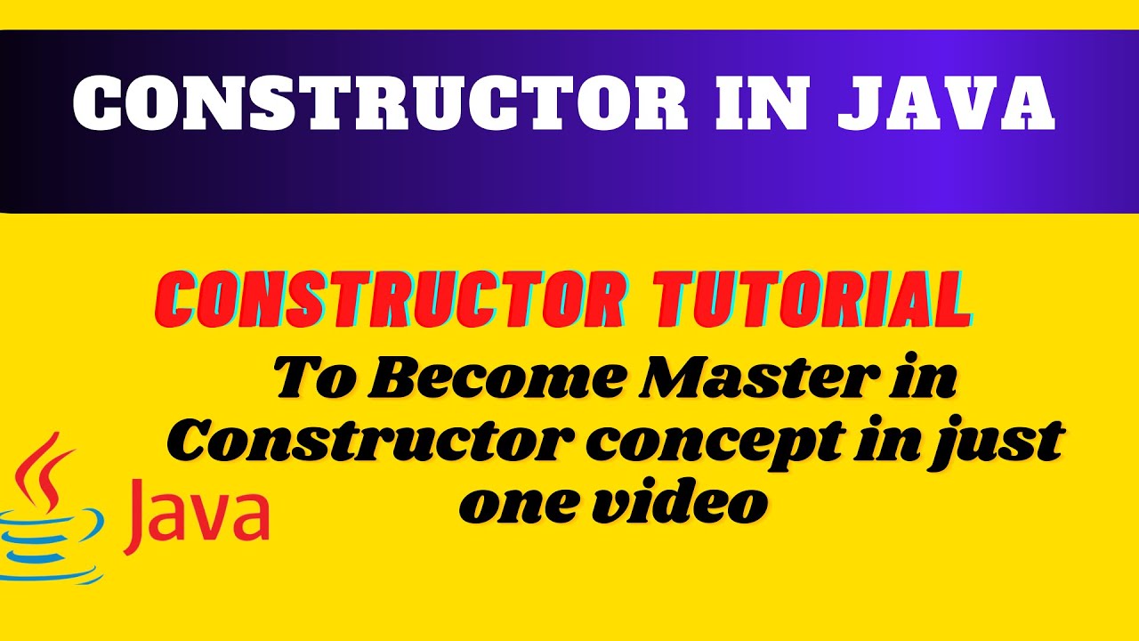 Constructor in Java || Learn Constructor concept in just one video, all concepts covered fully #JAVA