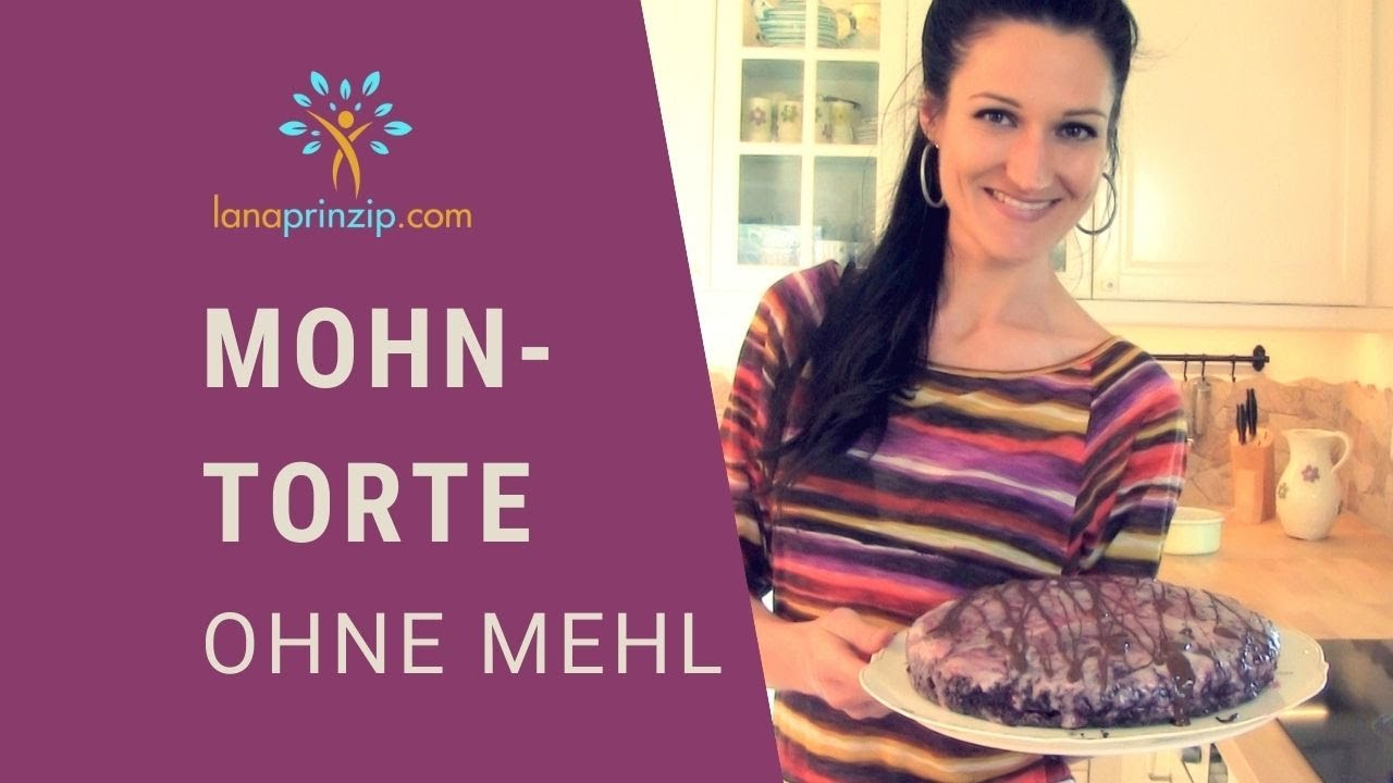 Saftige & glutenfreie Mohntorte - einen gesunden und glutenfreien Mohnkuchen einfach selber backen