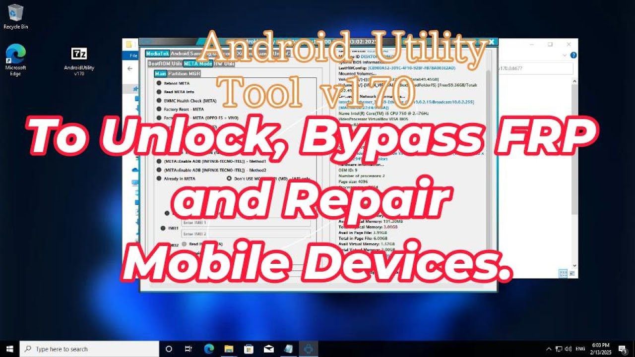 Download FREE Android Utility Tool v170 TO REPAIR MOBILE DEVICES