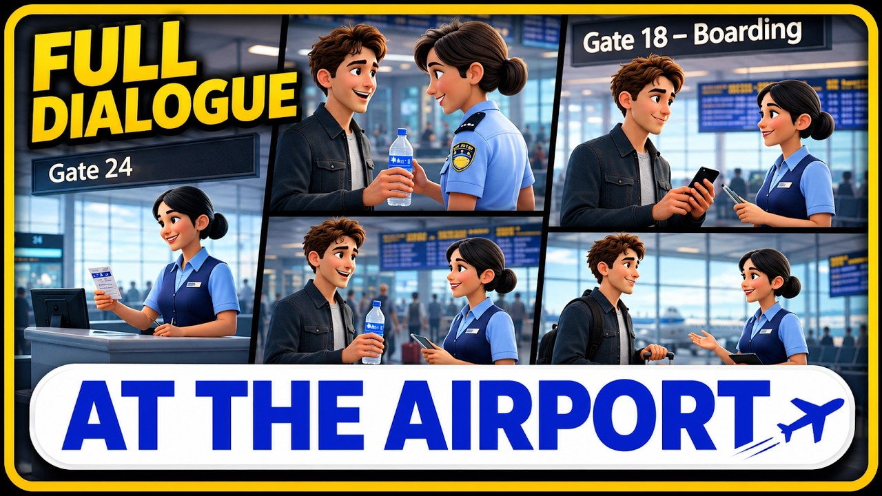 German Shadowing at the Airport &ndash; Real Conversations