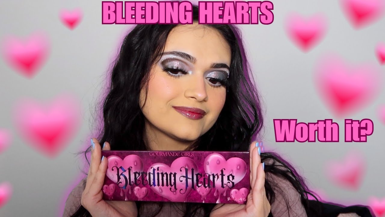 Forget the boring pinks  🖤  Testing the Gourmande Girls Bleeding Heart Palette