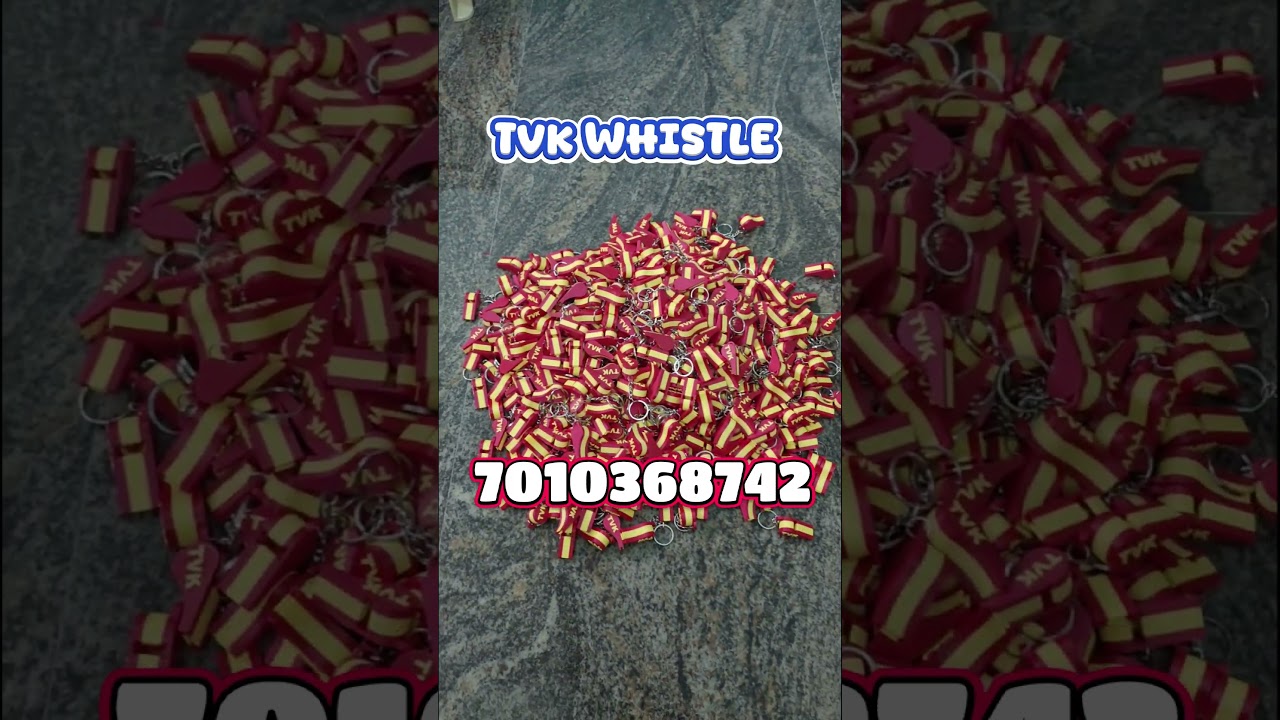 TVK Fans Must See This 🔥 Vijay Whistle Keychain 3D Print