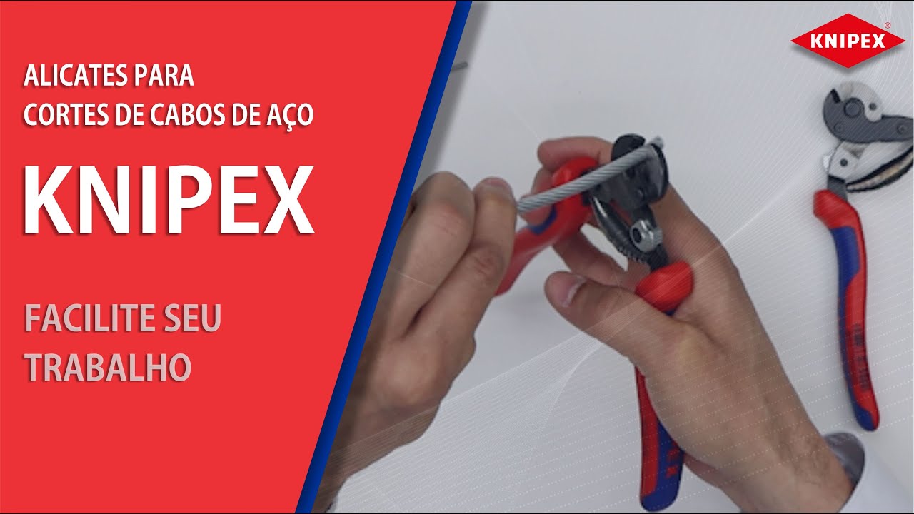 Alicates para corte de cabo de aço