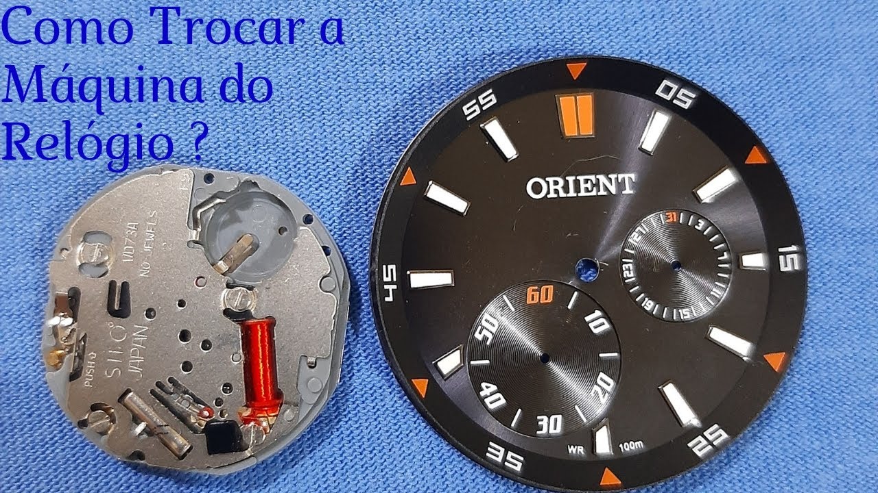 Como Fazer a troca da Máquina de relógio de pulso?