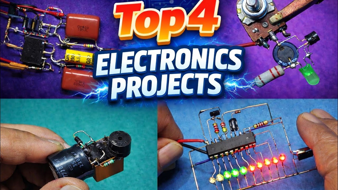 (NEW 2026) Top 4 Electronics Projects For Beginners |@Shaktitechshakti