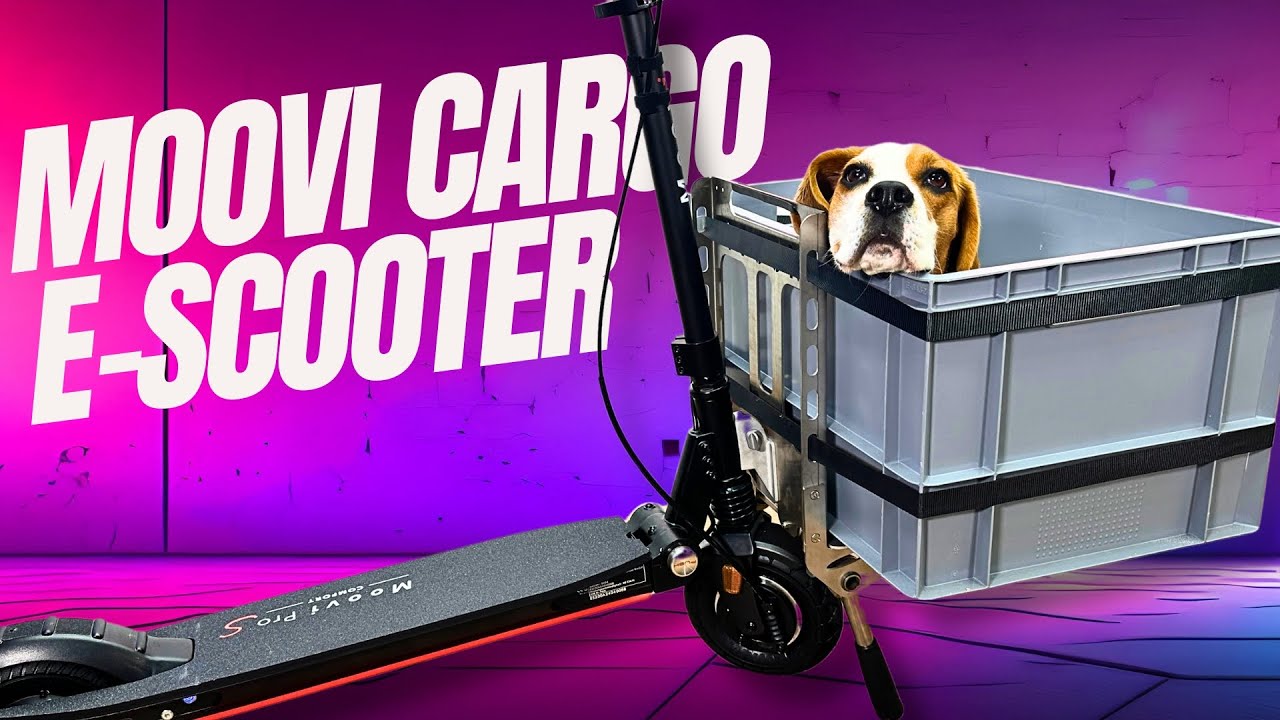 😲 E-SCOOTER neu GEDACHT! ⚡ Cargo E-Scooter die Alternative zum Auto? #moovi #escooter #test