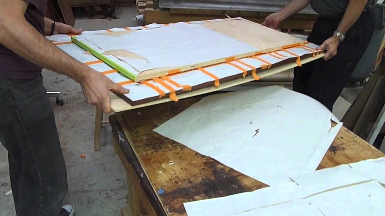 Veneering with The liquid hide Glue - Old Brown Glue #3
