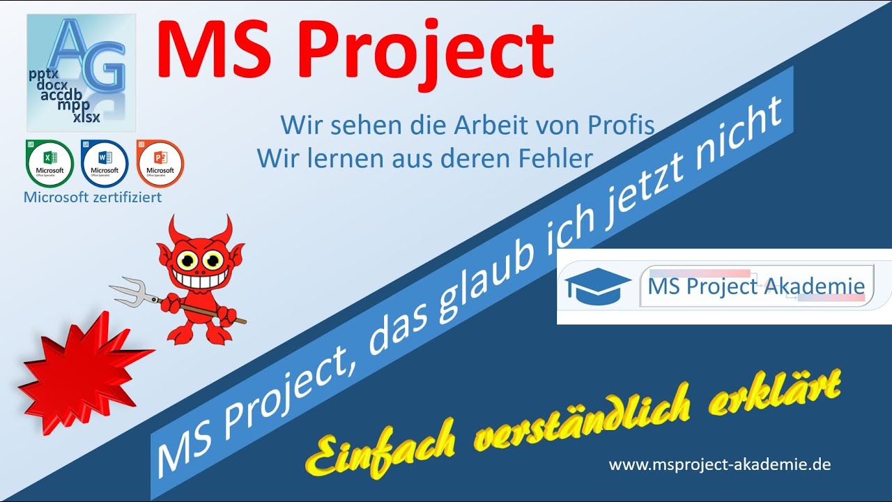 Projekt-AUS durch Ressourcen-Planungsfehler! | #MSProject #tips 18520 #howto #tutorial #project